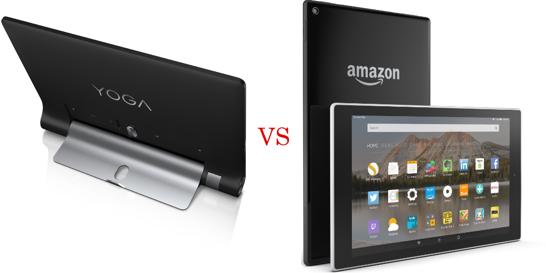 Lenovo Yoga Tab 3 versus Amazon Fire HD 8 4